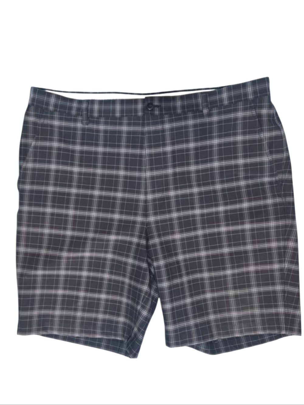 Footjoy Plaid Golf Shorts Black & Gray sz 40, inseam length 9.5"